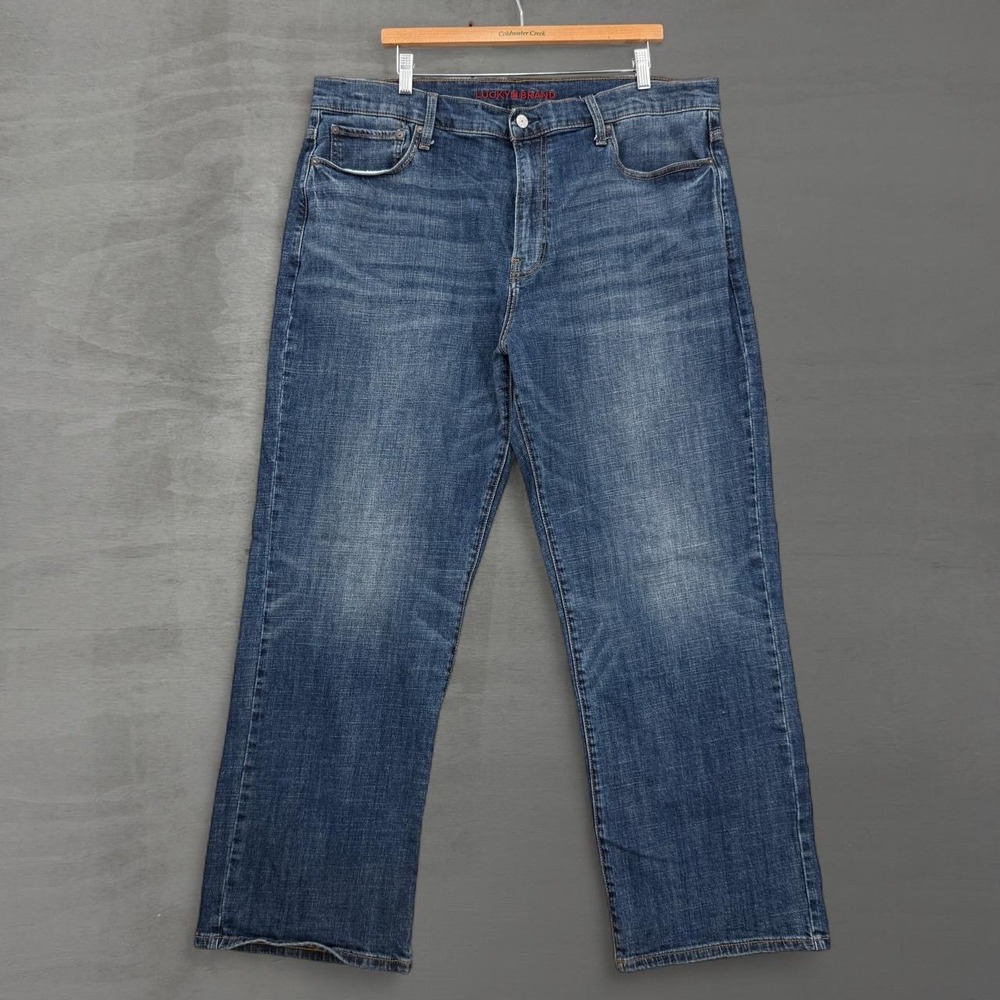 Lucky Brand 181 Relaxed Straight Jeans Blue Denim 40 x 30
